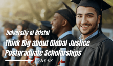 Global Justice postgraduate Scholarship at University of Bristol in UK, 2021-22